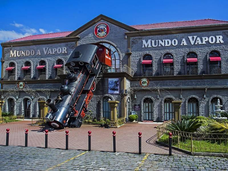 Apartamento Luxuoso No Cond Vista Do Quilombo A 50 Metros Do Hard Rock Cafe Gramado Bagian luar foto